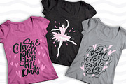 Ballet Lettering & Clipart, a Decorative Illustration by PicByKate (Thumbnail 9 of 9)
