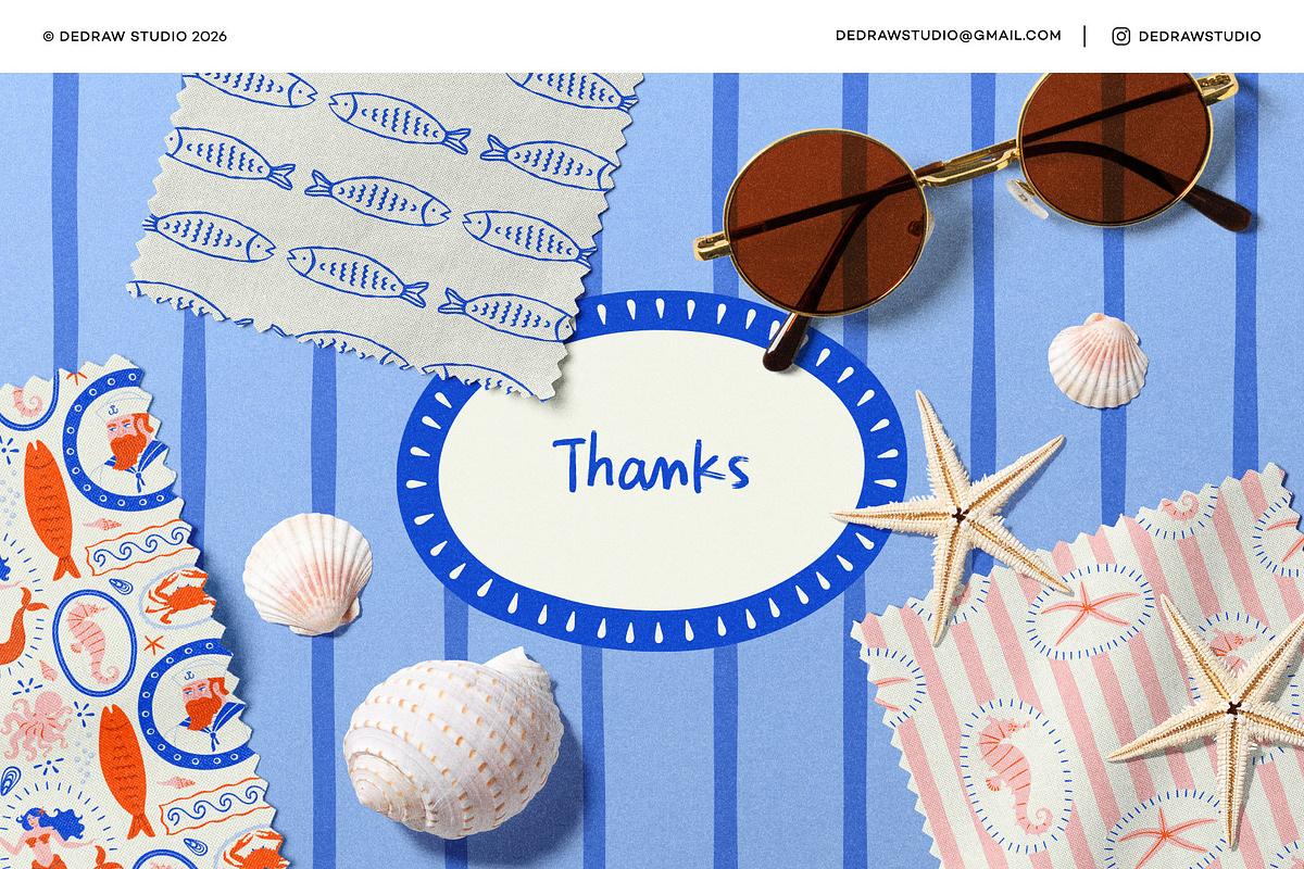 Sea Story: Graphics & Patterns, a Pattern Graphic by Dedraw Studio (Photo 15 of 15)