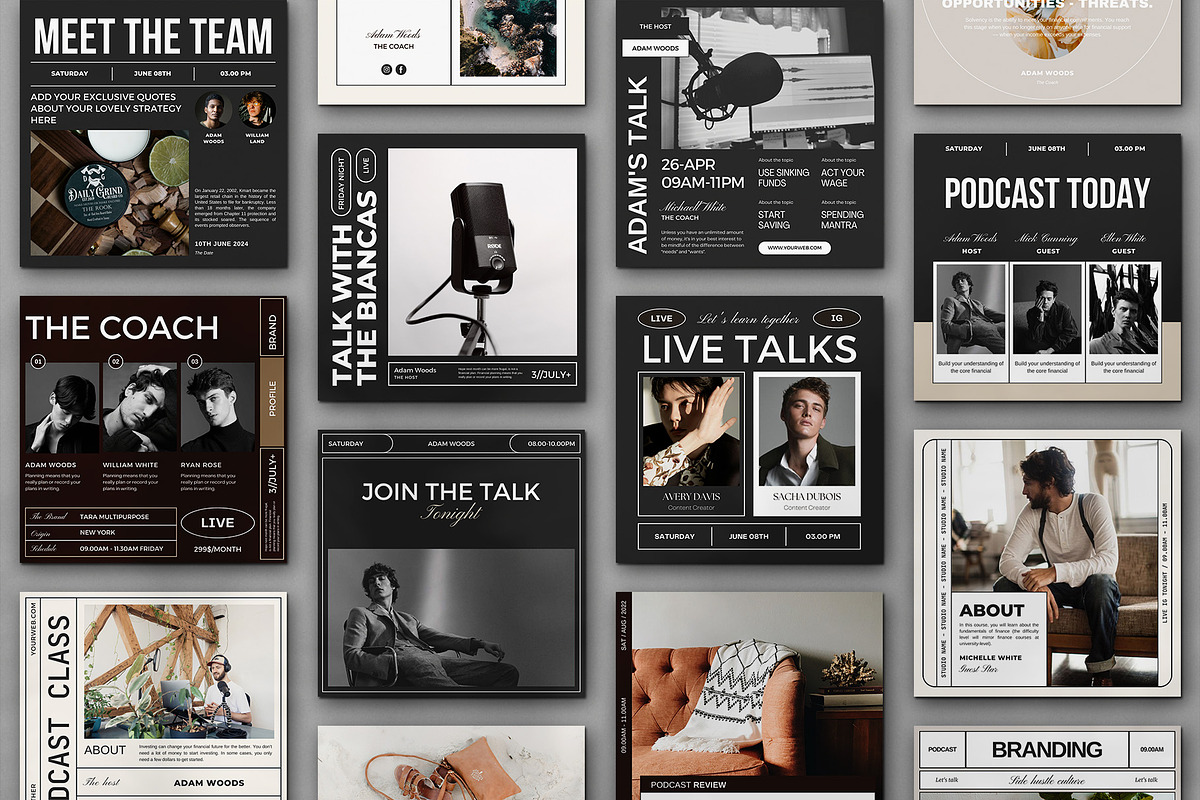 TARA TALK | Podcast kit, a Social Media Template by Analogi Studio (Photo 9 of 9)