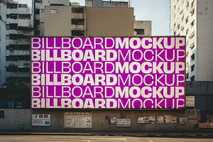 Urban Billboard Mockup Layered PSD