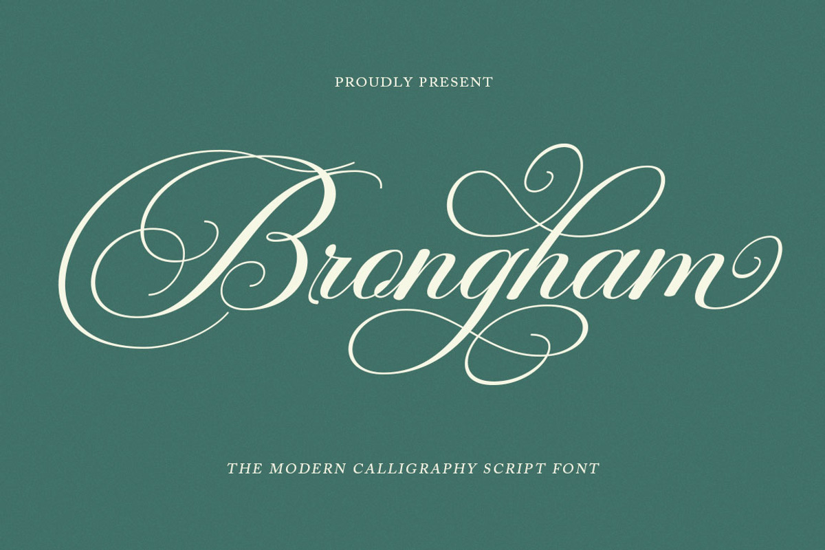 Brongham Script, a Script Font by Has_rizal (Photo 1 of 13)