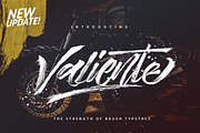 Valiente Brush (UPDATED), a Script Font by Dirtyline Studio (Thumbnail 1 of 14)