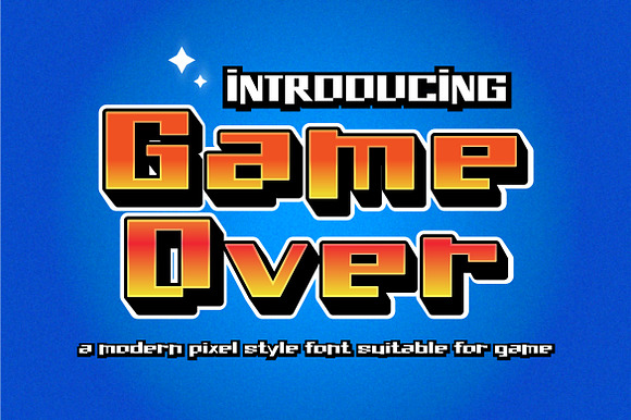 Game Over - Modern Pixel Style Font preview 8
