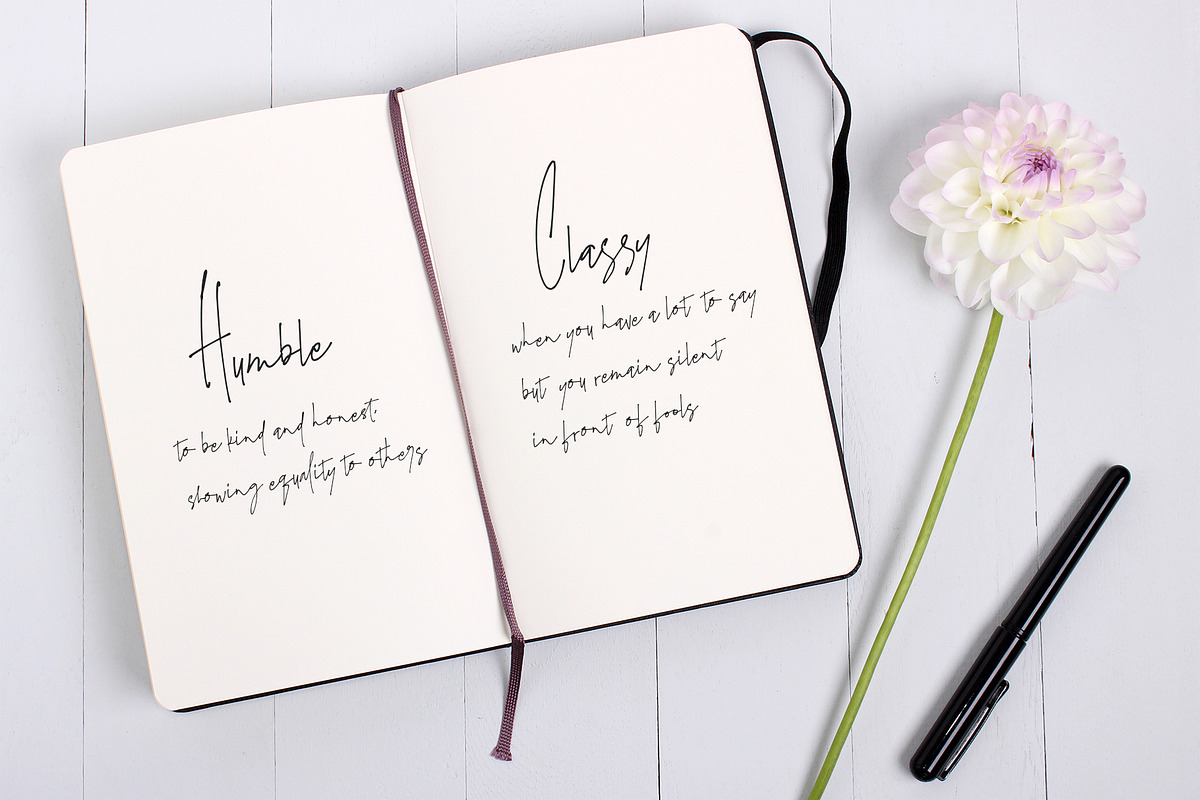 James Black Elegant Signature Font preview 6
