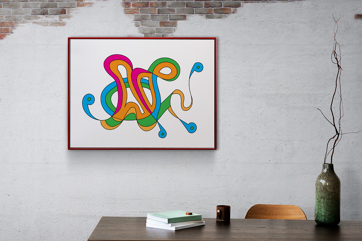 Abstract painting of an octopus, an Animal Illustration by DutchDigitalDesign (Photo 2 of 3)