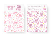 Little girl watercolor set. Nursery, a Person Illustration by SabinaWatercolorArt (Thumbnail 5 of 15)