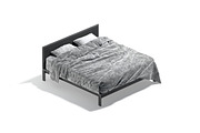 White Wooden Double Bed 3D Model, an Object 3D Model by rebrandy (Thumbnail 9 of 10)
