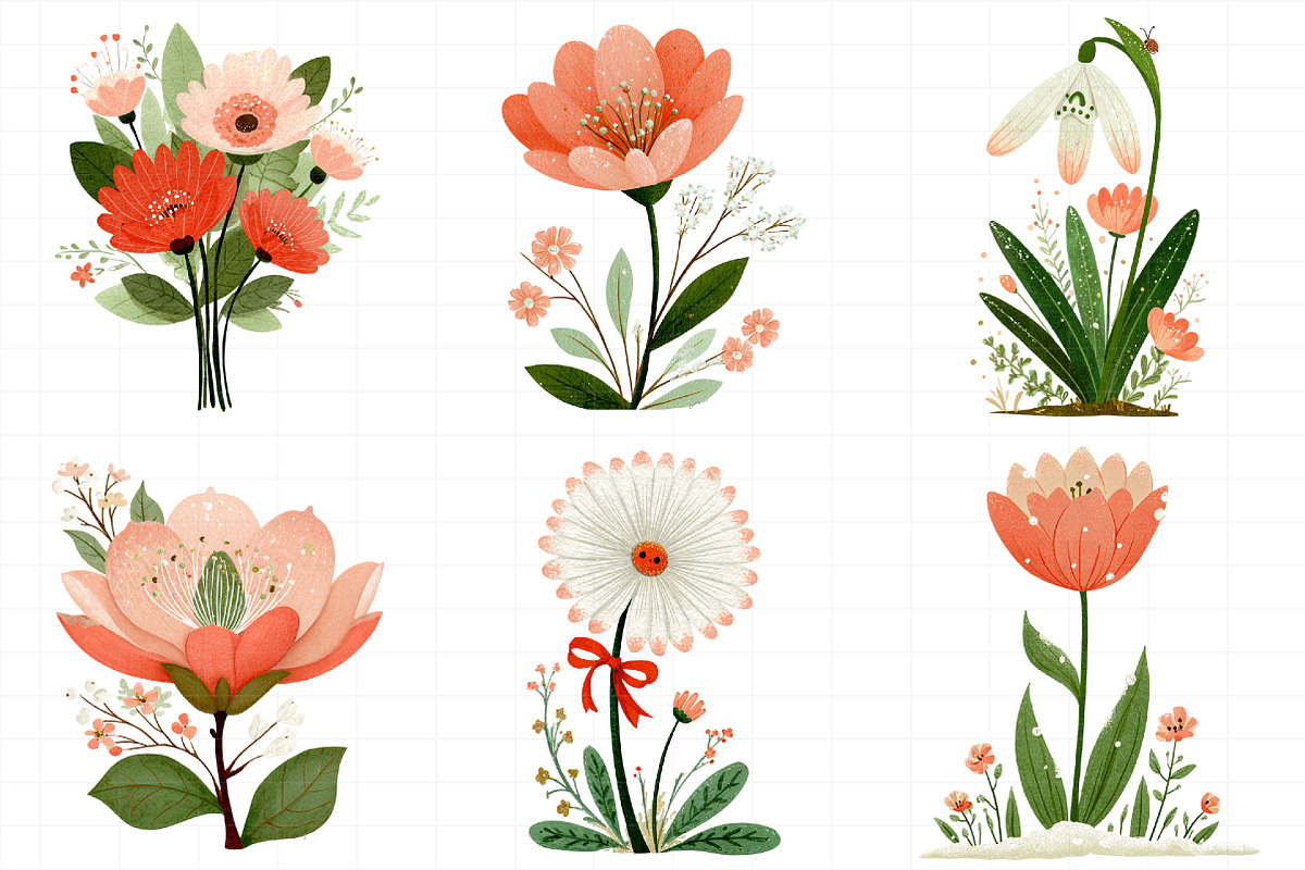 Christmas Flowers Sublimation, an Illustration by Daily.Designs (Photo 5 of 5)