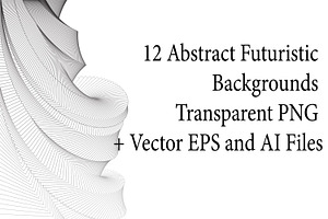 12 Abstract Futuristic Backgrounds, a Background Graphic by Kseniya-Omega