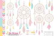 Pink Dreamcatcher Clipart & Vectors, an Illustration by Amanda Ilkov (Thumbnail 1 of 4)
