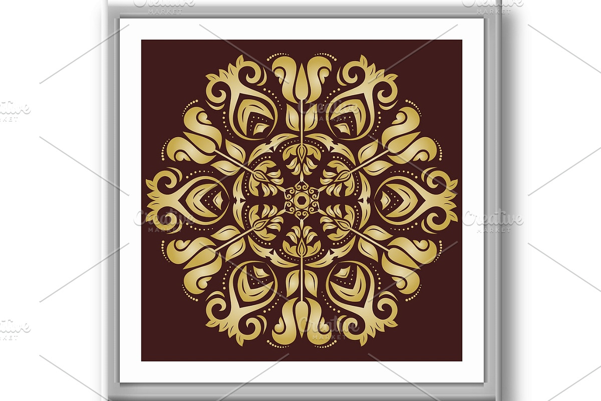 Floral Vector Abstract Pattern, a Decorative Illustration by FineArtStudio (Photo 3 of 3)