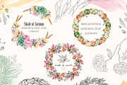 Shade of Autumn Watercolor Clipart, a Decorative Illustration by BalanceUA (Thumbnail 9 of 18)