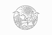 West America Desert Arizona Logo, a Branding & Logo Template by Signatoro (Thumbnail 2 of 2)