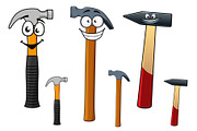 Cartoon hammers with smiling face, an Object Graphic by Vector Tradition (Thumbnail 2 of 3)