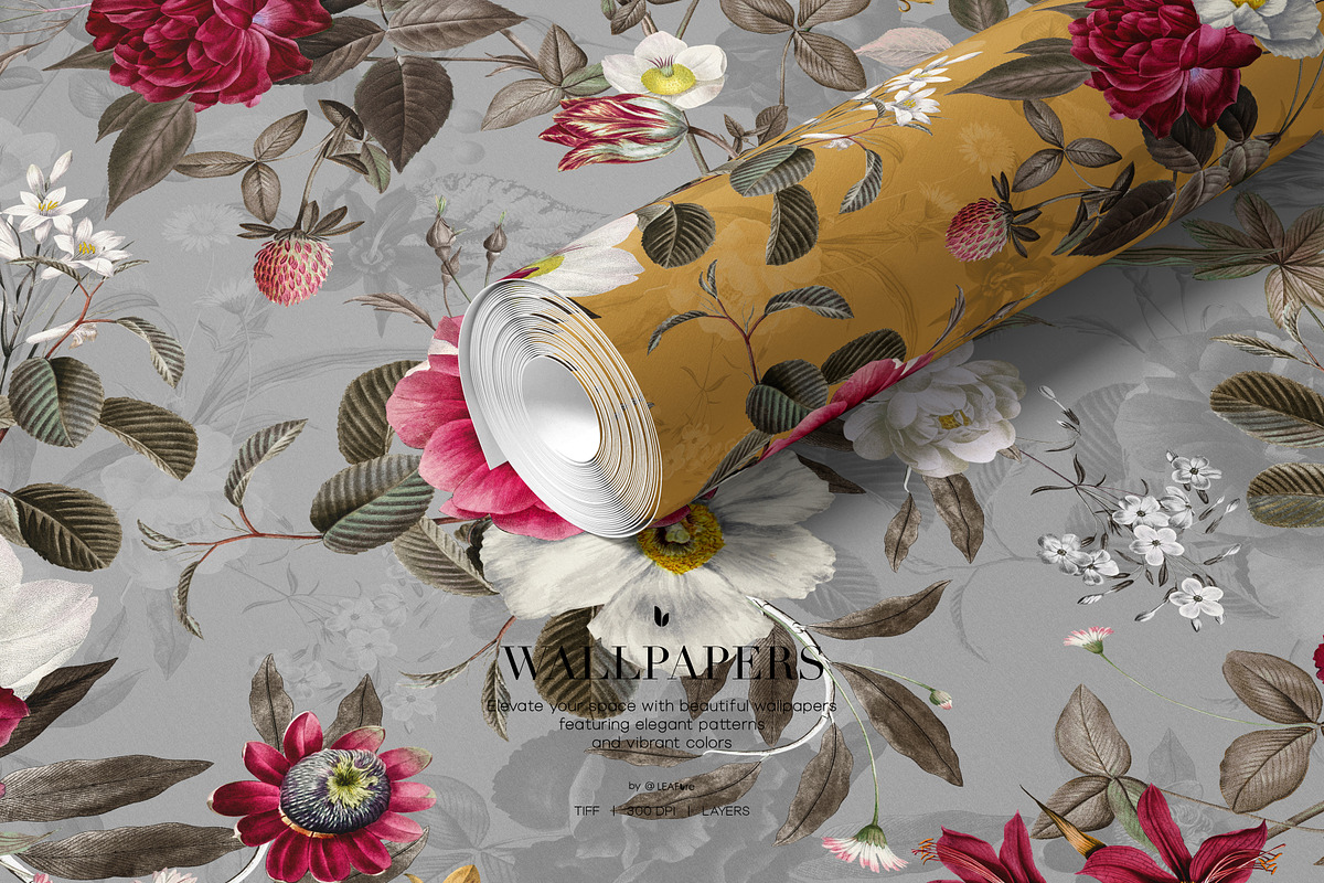 Seamless Floral Patterns And Motifs, a Pattern Graphic by LEAFure (Photo 10 of 10)