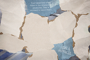 Torn Paper Photo Effect Template