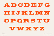Vintage Western Woodcut Font, a Slab Serif Font by Century Library (Thumbnail 3 of 5)