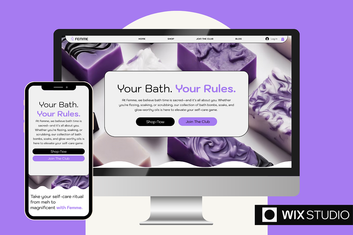 Femme | Wix Template for Beauty, a Wix Template by Collette Collabs (Photo 1 of 6)