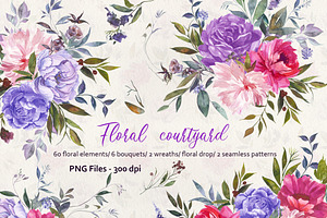 PNG Files Floral Courtyard 8