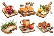 Watercolor Autumn Cutting Board, an Illustration by Designworld (Thumbnail 4 of 6)