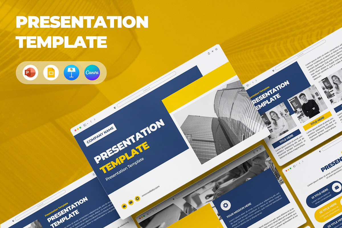 Business Strategy Presentation, a Presentation Template by CreativeUP (Photo 1 of 6)