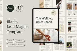 Yoga Wellness Canva Ebook Template