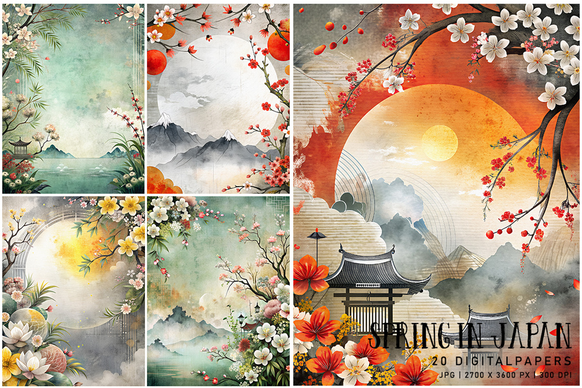 Spring in Japan, a Decorative Illustration by Digital Art Creations (Photo 2 of 7)