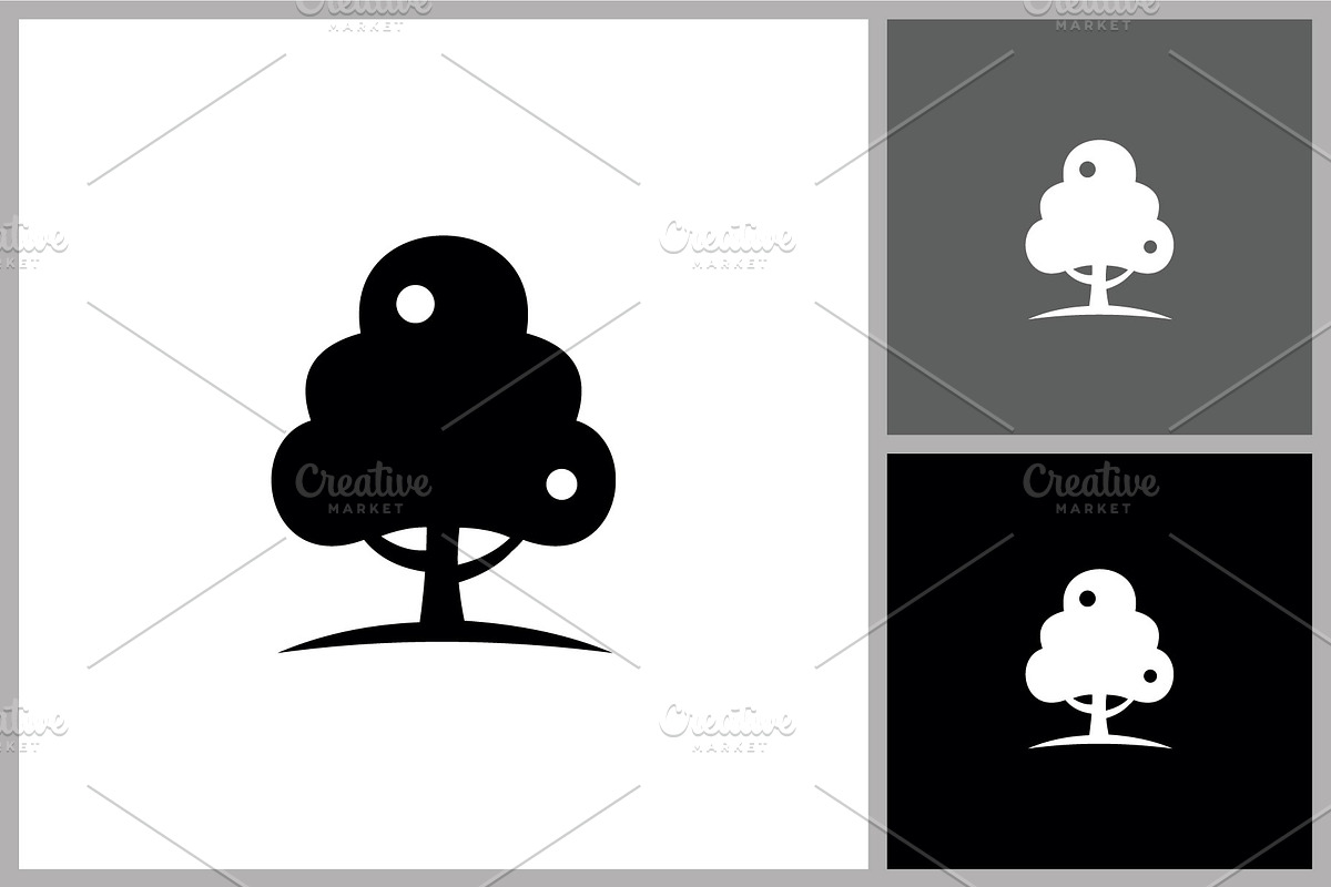Simple Tree Silhouette Illustration, a Branding & Logo Template by quadrazo (Photo 2 of 2)