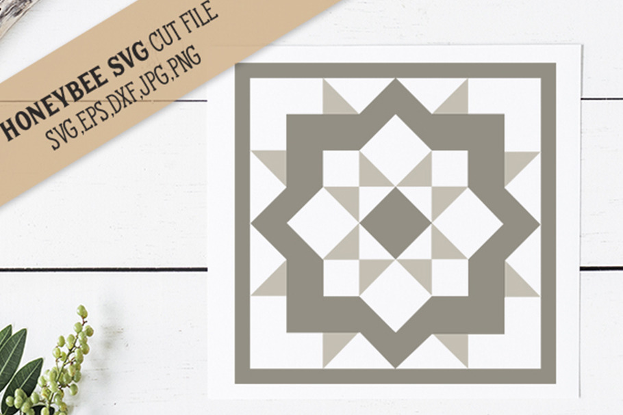 Swoon Barn Quilt SVG Cut file, an Object Graphic by JBArt Clipart
