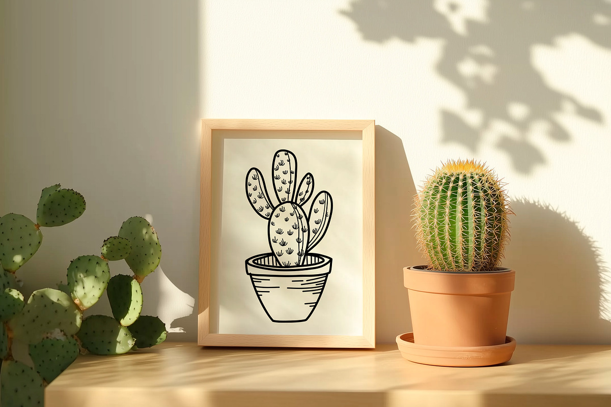 Cactus SVG Bundle | Succulent Art, an Illustration by Dervik Art Store (Photo 4 of 8)