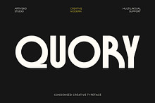 Quory – Retro Condensed Sans Serif