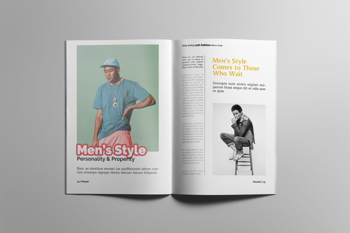 Fashion Magazne Layout Template, a Magazine Template by Swayang (Photo 8 of 24)