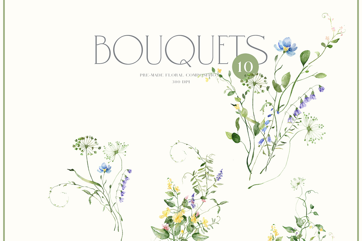 MAY Watercolor Spring Collection, a Decorative Illustration by Kaleriia (Photo 4 of 12)