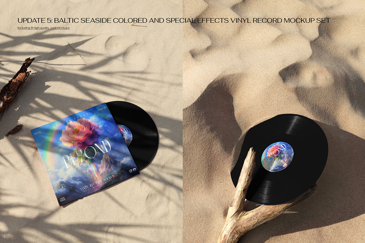 Vinyl Record Mockup Bundle, a Merchandise Mockup by creatsy5 (Photo 26 of 28)