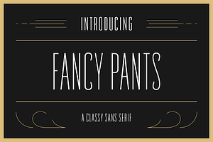 Fancy Pants Typeface