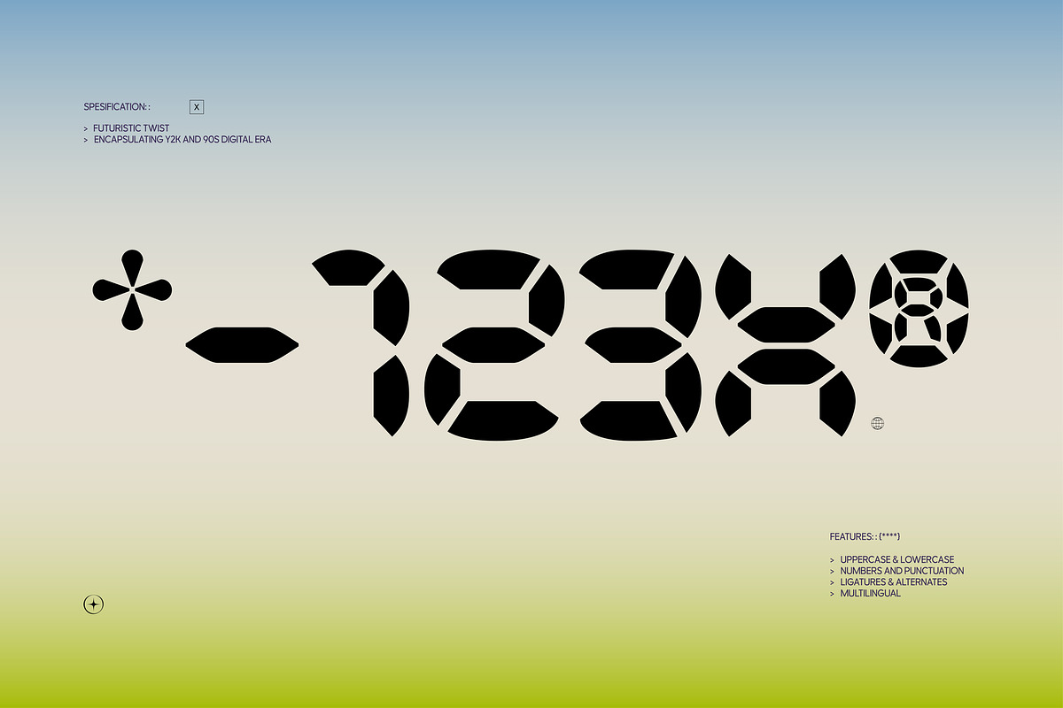 Clock Forge - Speed Meter Font, a Sans Serif Font by Casloop Studio (Photo 3 of 9)