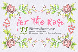 For The Rose - Handdrawn Flowers