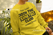 Sweartshirt Mockup, a Shirt Mockup by Simetrica Labs (Thumbnail 3 of 3)