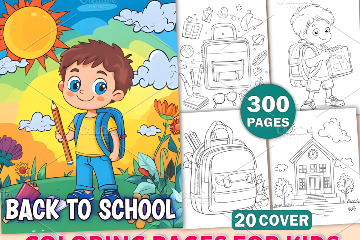 Back to School Coloring Pages, an Education Illustration by Coco Bloom (Photo 1 of 4)