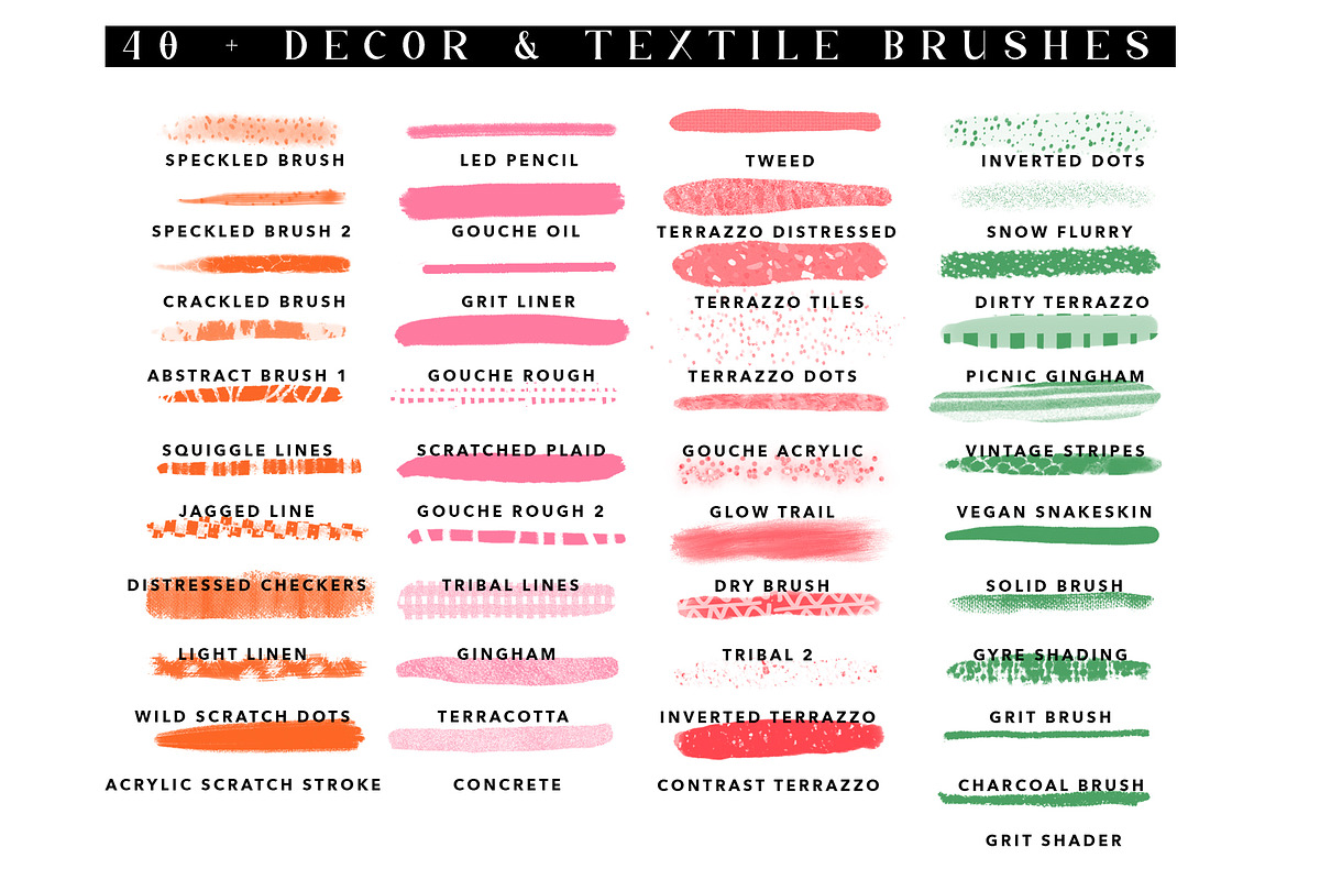 Procreate Texture brushes and stamps, a Brush Add-On by Neon Wild (Photo 2 of 6)
