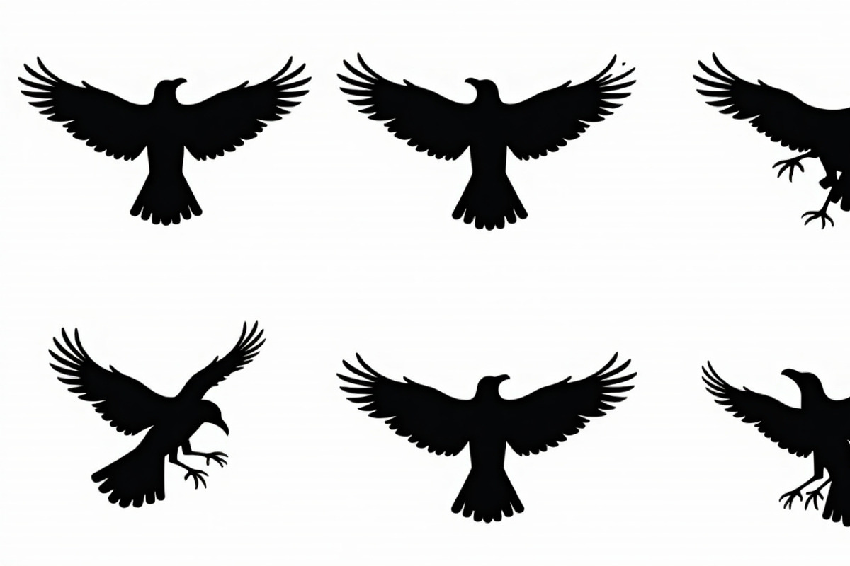 Flying Bird Silhouette Bundle, an Illustration by Designs_River (Photo 6 of 10)
