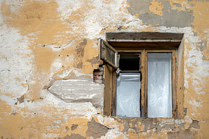A fragment of house wall and window, an Architecture Photo by Schreibikus