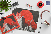 Dye sublimation Puzzle Mockup 16x20, a Household Mockup by GraphicVil (Thumbnail 1 of 9)