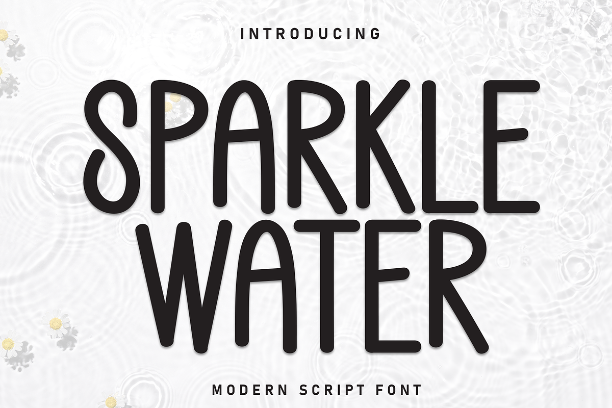 Sparkle Water | Script Font, a Script Font by Scratchones (Photo 1 of 8)