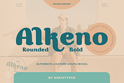 Alkeno, a Font by kerismaker (Thumbnail 1 of 12)