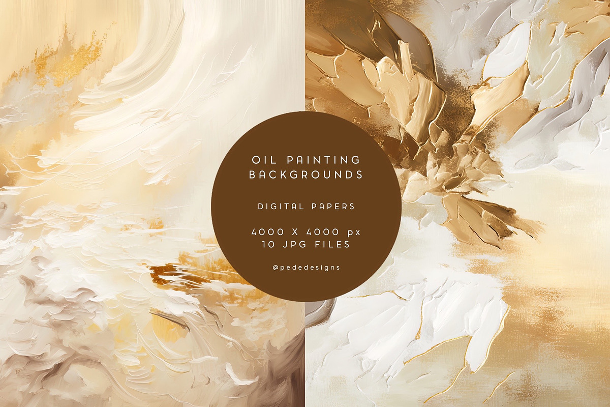Golden Oil Backgrounds, a Texture Graphic by PeDe Designs (Photo 6 of 6)