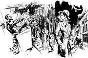 INK. 40 Photoshop Brushes for Inking, a Brush Add-On by Eldar Zakirov's (Thumbnail 12 of 13)