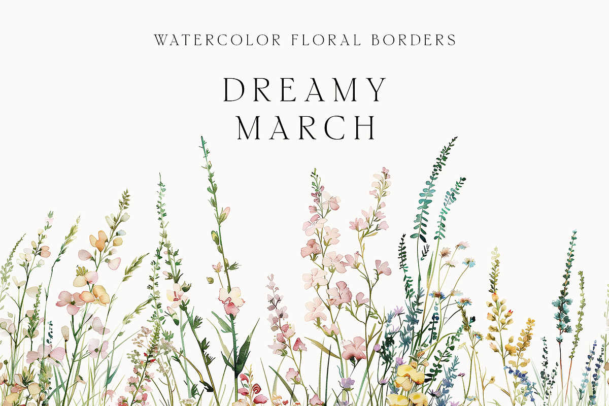 Waterolor Floral Borders Bundle, a Decorative Illustration by Lana Elanor (Photo 88 of 97)