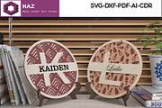 Monogram Sign - Laser Cut custom 287, a Graphic by AtacanDigital (Thumbnail 9 of 10)