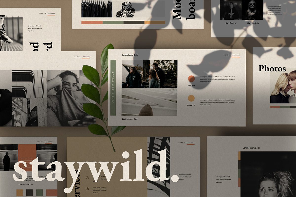 Staywild. - Creative Minimal Keynote, a Presentation Template by Dirtytemp Studio (Photo 1 of 11)